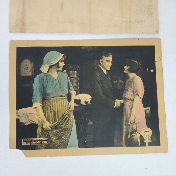 Two Original 1920 "The Lure of Crooning Water" Silent film lobby cards - Rooke - Picture 9 of 12